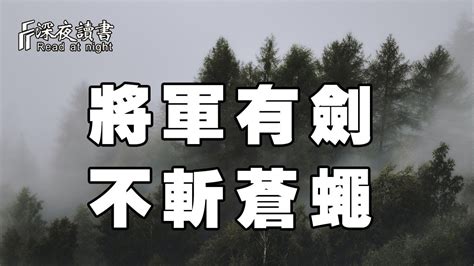 將軍有劍 不斬蒼蠅 猛虎趕路 不追小兔